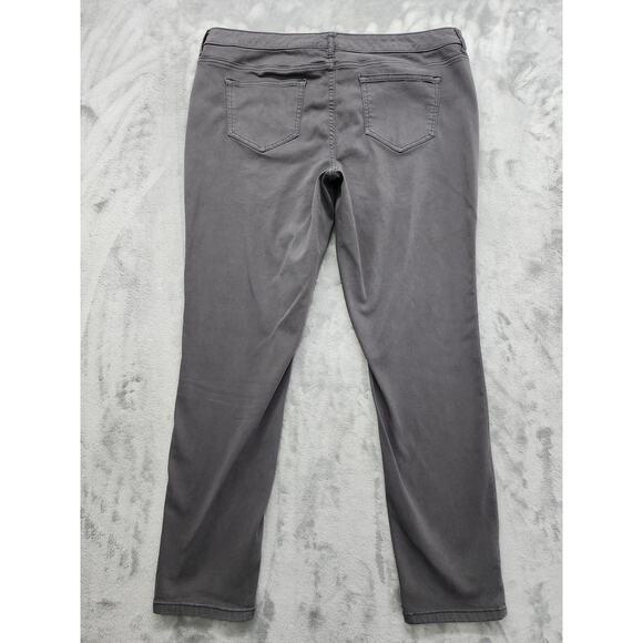 Maurices High Rise Skinny Jeans Size 20 Gray Stretch Denim Ankle Casual Neutral - Picture 3 of 12